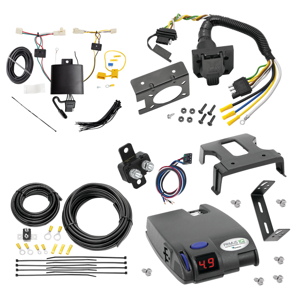 For 2019-2024 Toyota RAV4 7-Way RV Wiring kit by: Tekonsha For 2019-2024 Toyota RAV4 7-Way RV Wiring + Tekonsha Primus IQ Brake Control By Tekonsha