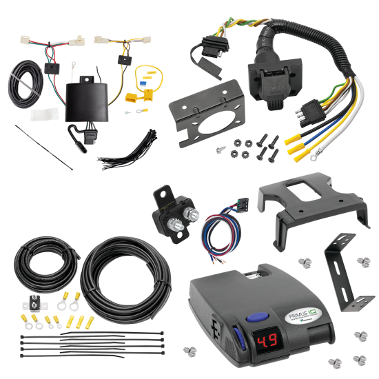 For 2019-2024 Toyota RAV4 7-Way RV Wiring kit by: Tekonsha For 2019-2024 Toyota RAV4 7-Way RV Wiring + Tekonsha Primus IQ Brake Control By Tekonsha