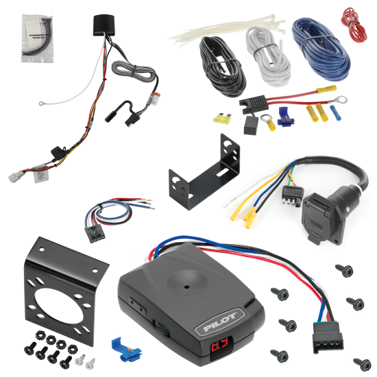 For 2021-2024 Toyota Sienna 7-Way RV Wiring kit by: Tekonsha For 2021-2024 Toyota Sienna 7-Way RV Wiring + Pro Series Pilot Brake Control + Generic BC Wiring Adapter By Tekonsha