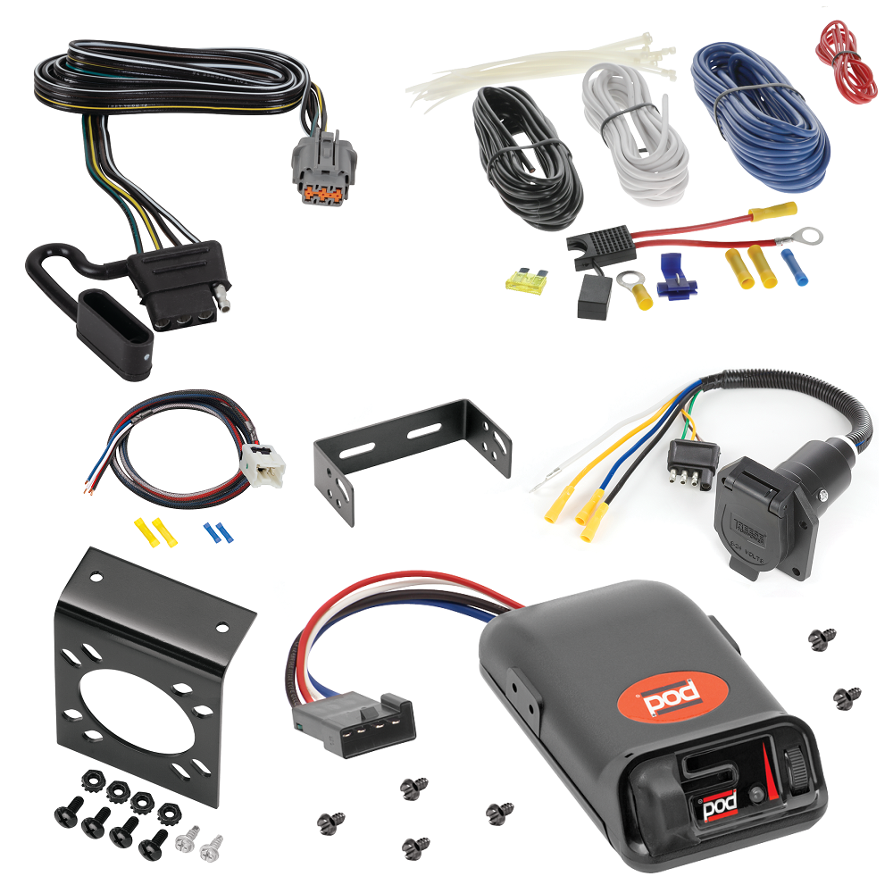 For 2022-2022 Infiniti QX60 7-Way RV Wiring kit by: Tekonsha For 2022-2022 Infiniti QX60 7-Way RV Wiring + Pro Series POD Brake Control + Plug & Play BC Adapter By Tekonsha
