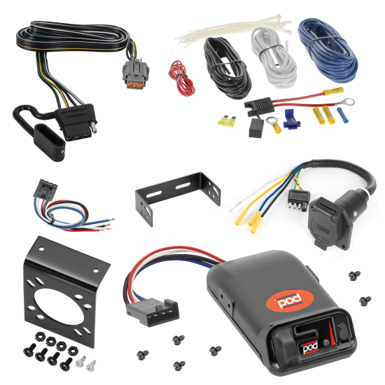 For 2022-2024 Nissan Pathfinder 7-Way RV Wiring kit by: Tekonsha For 2022-2024 Nissan Pathfinder 7-Way RV Wiring + Pro Series POD Brake Control + Generic BC Wiring Adapter By Tekonsha