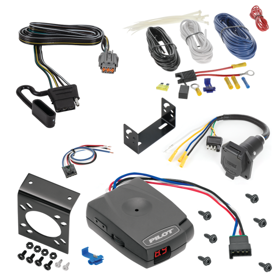 For 2022-2024 Nissan Pathfinder 7-Way RV Wiring kit by: Tekonsha For 2022-2024 Nissan Pathfinder 7-Way RV Wiring + Pro Series Pilot Brake Control + Generic BC Wiring Adapter By Tekonsha