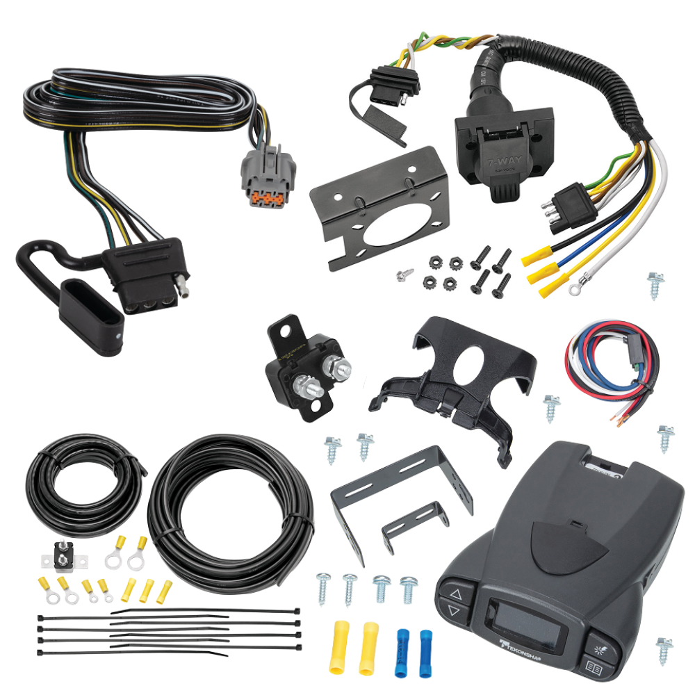 For 2022-2024 Nissan Pathfinder 7-Way RV Wiring kit by: Tekonsha For 2022-2024 Nissan Pathfinder 7-Way RV Wiring + Tekonsha Prodigy P3 Brake Control By Tekonsha