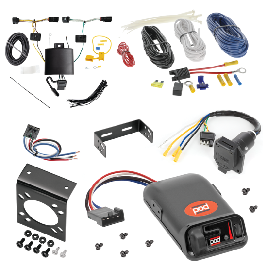 For 2022-2024 Genesis GV70 7-Way RV Wiring kit by: Tekonsha For 2022-2024 Genesis GV70 7-Way RV Wiring + Pro Series POD Brake Control + Generic BC Wiring Adapter By Tekonsha