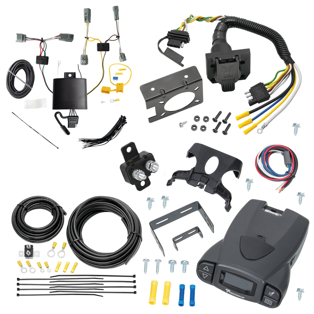 For 2022-2024 Toyota Corolla Cross 7-Way RV Wiring kit by: Tekonsha For 2022-2024 Toyota Corolla Cross 7-Way RV Wiring + Tekonsha Prodigy P3 Brake Control (Excludes: w/LED Taillights Models) By Tekonsha