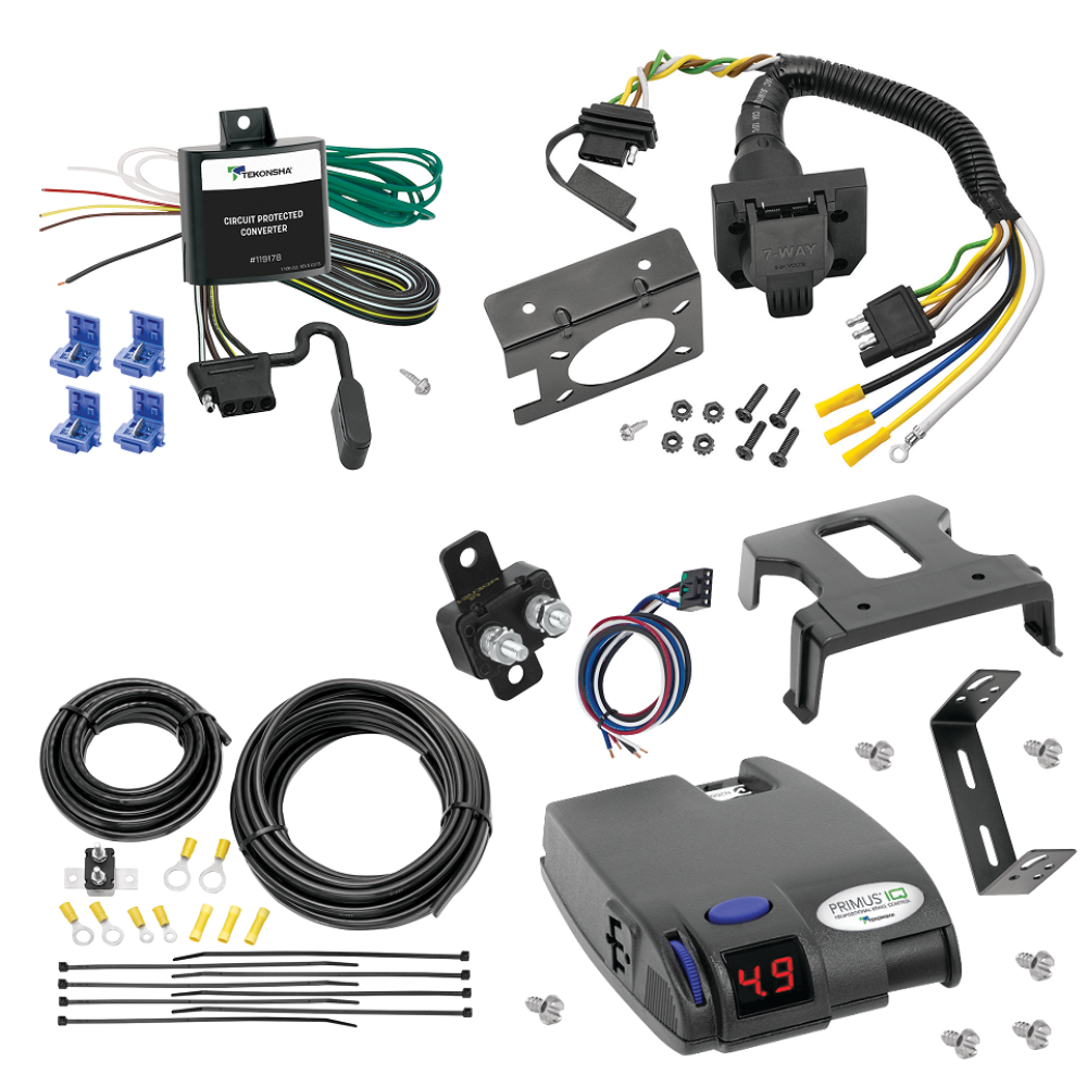 For 1999-2005 Pontiac Montana 7-Way RV Wiring kit by: Tekonsha For 1999-2005 Pontiac Montana 7-Way RV Wiring + Tekonsha Primus IQ Brake Control By Tekonsha