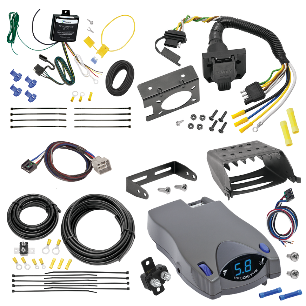 For 2011-2012 RAM 3500 7-Way RV Wiring kit by: Tekonsha For 2011-2012 RAM 3500 7-Way RV Wiring + Tekonsha Prodigy P2 Brake Control + Plug & Play BC Adapter By Tekonsha