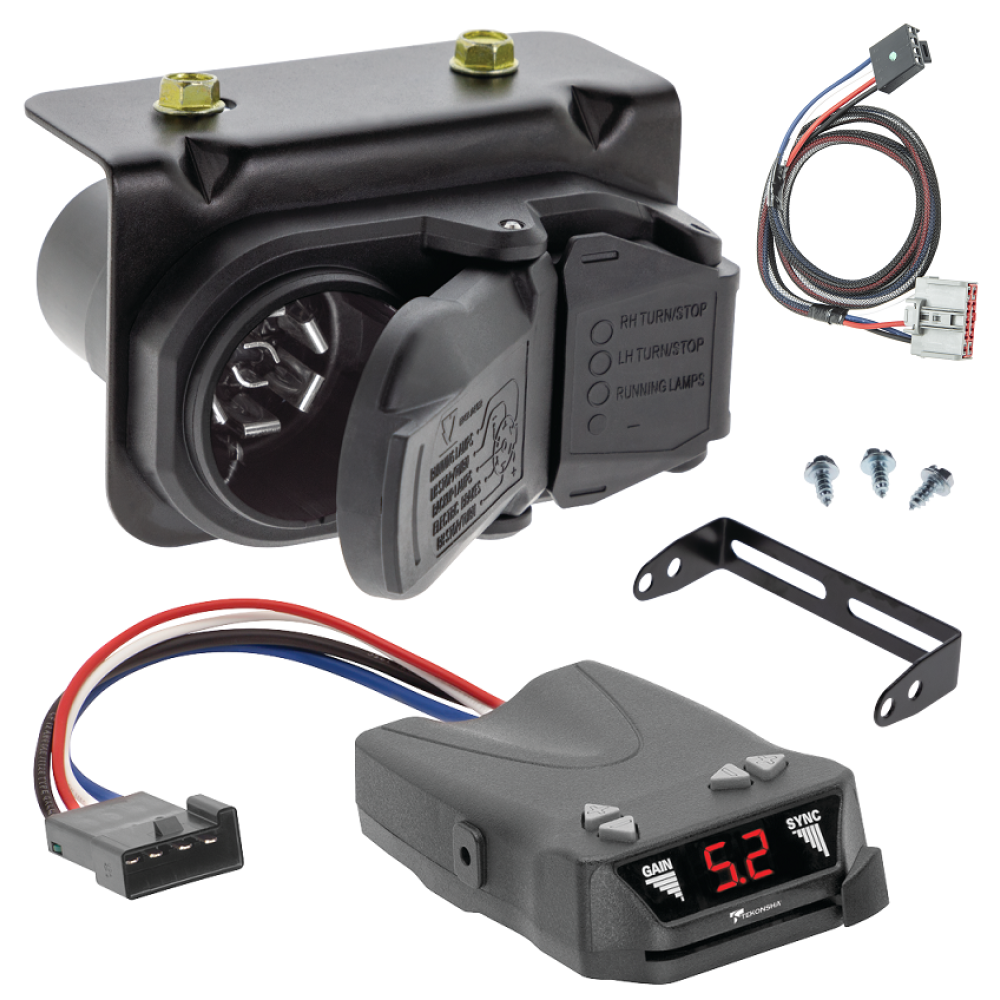 For 2019-2024 GMC Sierra 1500 7-Way RV Wiring kit by: Tekonsha For 2019-2024 GMC Sierra 1500 7-Way RV Wiring + Tekonsha Brakeman IV Brake Control + Plug & Play BC Adapter By Tekonsha