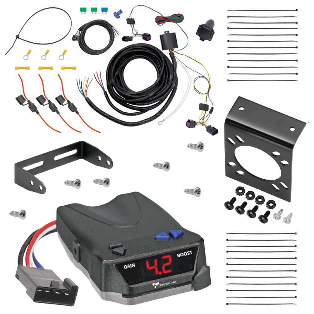 For 2014-2024 RAM ProMaster 1500 7-Way RV Wiring kit by: Tekonsha For 2014-2024 RAM ProMaster 1500 7-Way RV Wiring + Tekonsha BRAKE-EVN Brake Control By Tekonsha