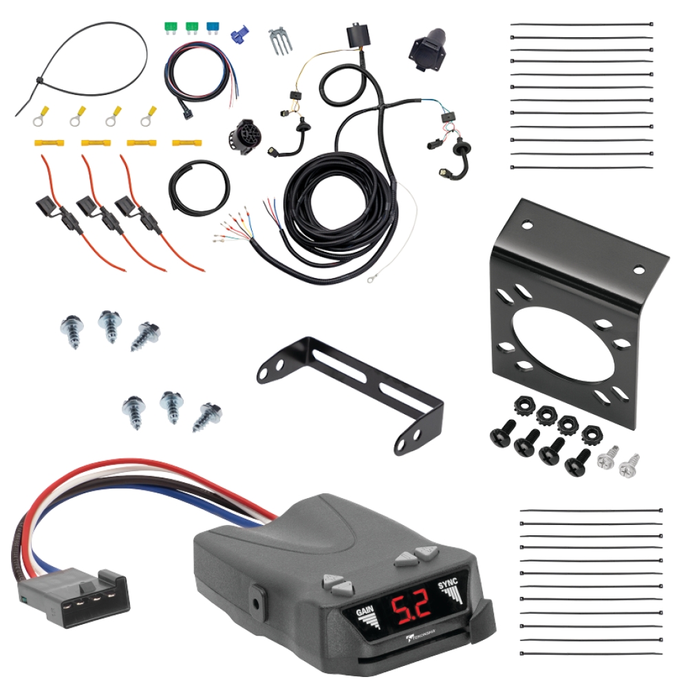 For 2015-2023 Ford Transit-350 7-Way RV Wiring kit by: Tekonsha For 2015-2023 Ford Transit-350 7-Way RV Wiring + Tekonsha Brakeman IV Brake Control (For Single Rear Wheel Models) By Tekonsha