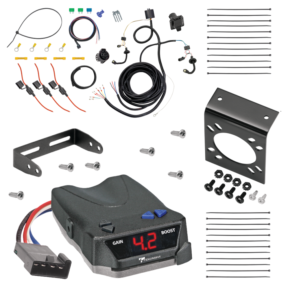 For 2015-2024 Ford Transit-350 7-Way RV Wiring + Tekonsha BRAKE-EVN Brake Control (For Dual Rear Wheel Models) By Tekonsha