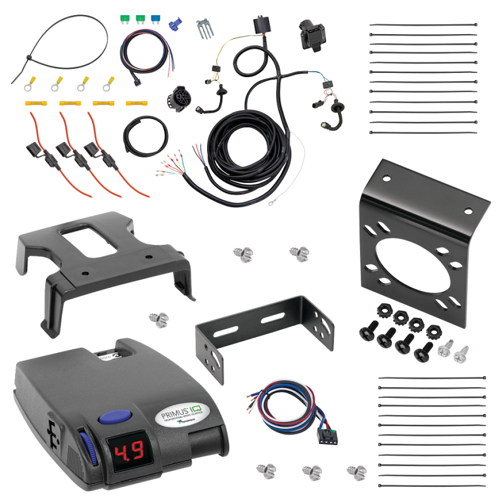 For 2015-2024 Ford Transit-350 7-Way RV Wiring kit by: Tekonsha For 2015-2024 Ford Transit-350 7-Way RV Wiring + Tekonsha Primus IQ Brake Control (For Dual Rear Wheel Models) By Tekonsha