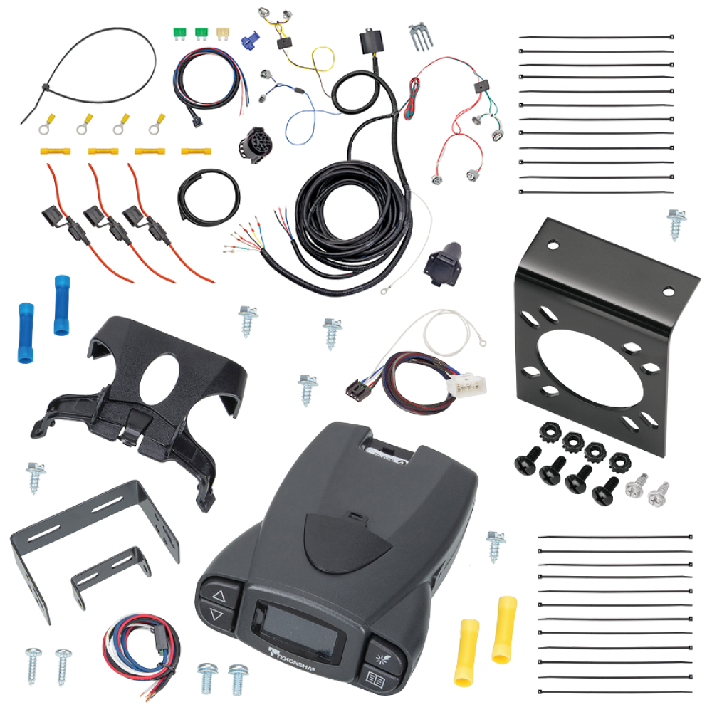 For 2016-2023 Toyota Tacoma 7-Way RV Wiring kit by: Tekonsha For 2016-2023 Toyota Tacoma 7-Way RV Wiring + Tekonsha Prodigy P3 Brake Control + Plug & Play BC Adapter By Tekonsha