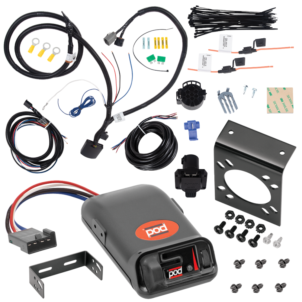 For 2007-2012 Hyundai Veracruz 7-Way RV Wiring kit by: Tekonsha For 2007-2012 Hyundai Veracruz 7-Way RV Wiring + Pro Series POD Brake Control By Tekonsha