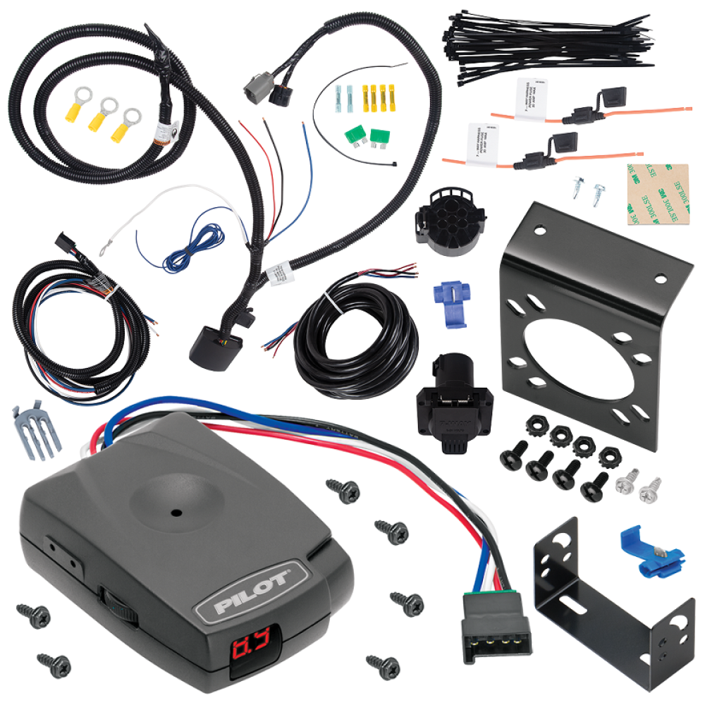 For 2013-2018 Hyundai Santa Fe 7-Way RV Wiring kit by: Tekonsha For 2013-2018 Hyundai Santa Fe 7-Way RV Wiring + Pro Series Pilot Brake Control (For Sport (5 Passenger) Models) By Tekonsha