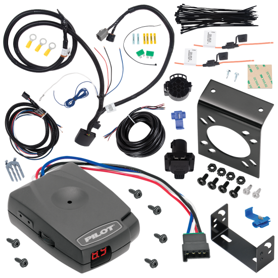 For 2013-2018 Hyundai Santa Fe 7-Way RV Wiring kit by: Tekonsha For 2013-2018 Hyundai Santa Fe 7-Way RV Wiring + Pro Series Pilot Brake Control (For Sport (5 Passenger) Models) By Tekonsha