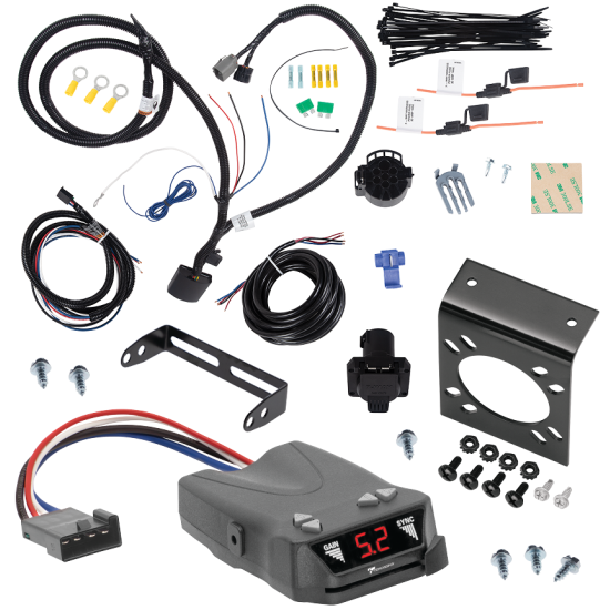 For 2015-2021 KIA Sedona 7-Way RV Wiring kit by: Tekonsha For 2015-2021 KIA Sedona 7-Way RV Wiring + Tekonsha Brakeman IV Brake Control By Tekonsha