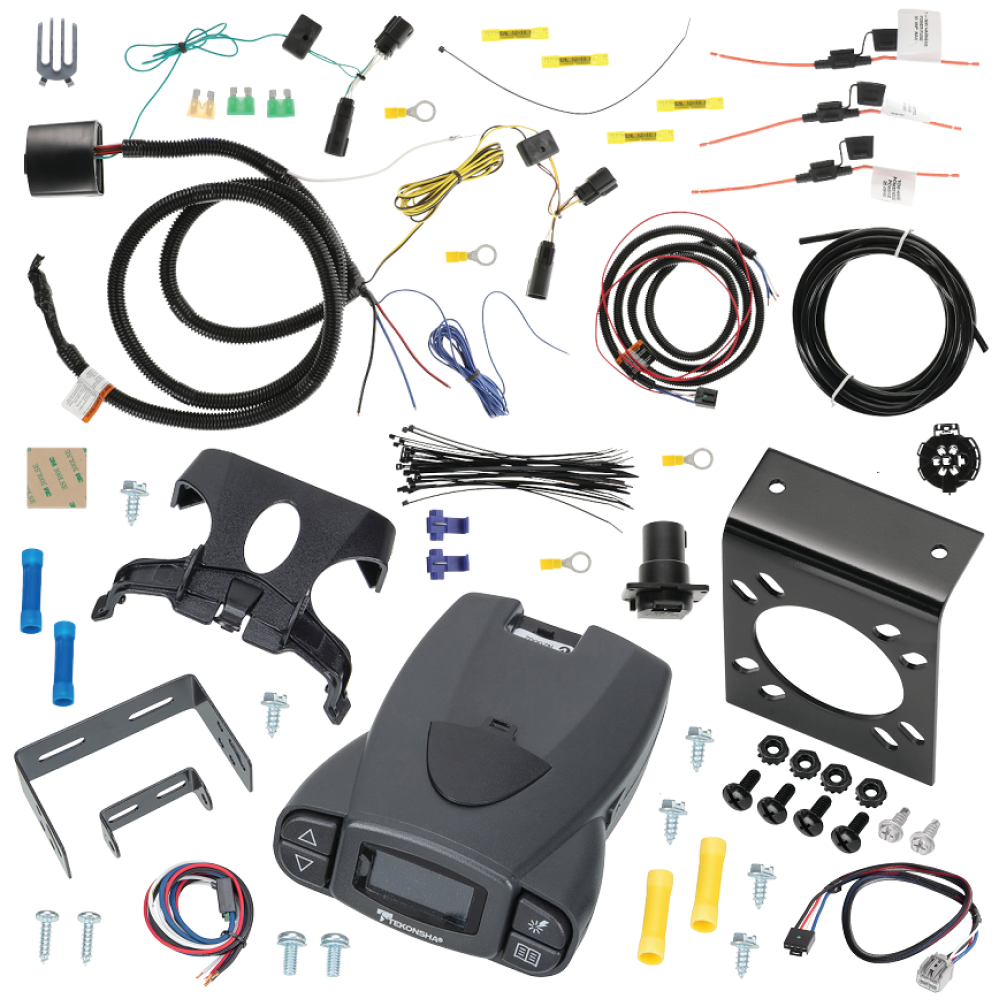 For 2021-2024 Jeep Grand Cherokee L 7-Way RV Wiring kit by: Tekonsha For 2021-2024 Jeep Grand Cherokee L 7-Way RV Wiring + Tekonsha Prodigy P3 Brake Control + Plug & Play BC Adapter By Tekonsha