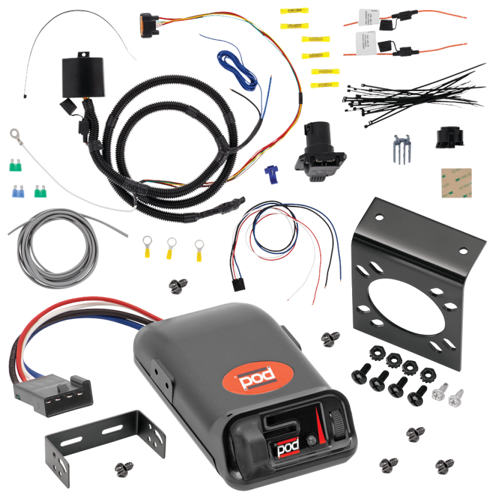 For 2019-2023 Hyundai Santa Fe 7-Way RV Wiring kit by: Tekonsha For 2019-2023 Hyundai Santa Fe 7-Way RV Wiring + Pro Series POD Brake Control By Tekonsha
