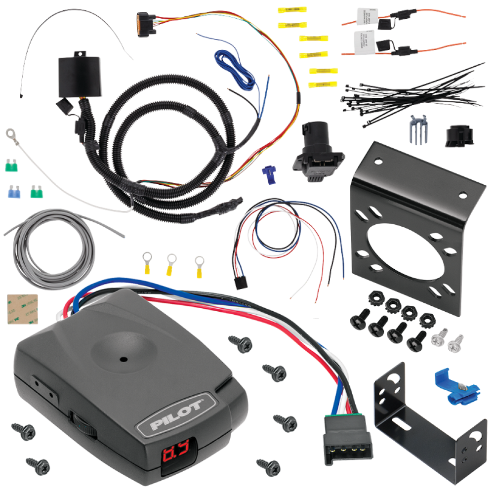 For 2019-2023 Hyundai Santa Fe 7-Way RV Wiring kit by: Tekonsha For 2019-2023 Hyundai Santa Fe 7-Way RV Wiring + Pro Series Pilot Brake Control By Tekonsha