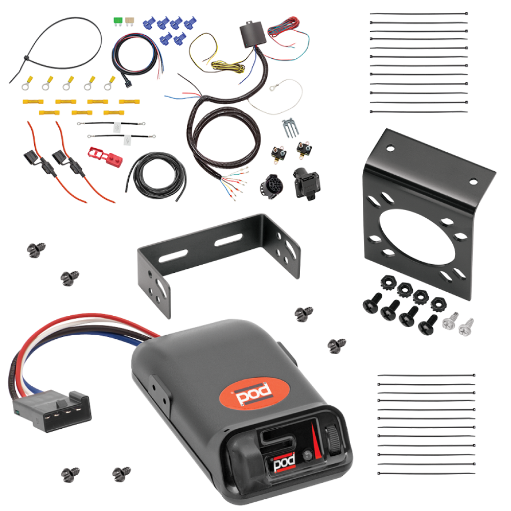 For 2009-2012 Infiniti FX35 7-Way RV Wiring kit by: Tekonsha For 2009-2012 Infiniti FX35 7-Way RV Wiring + Pro Series POD Brake Control By Tekonsha