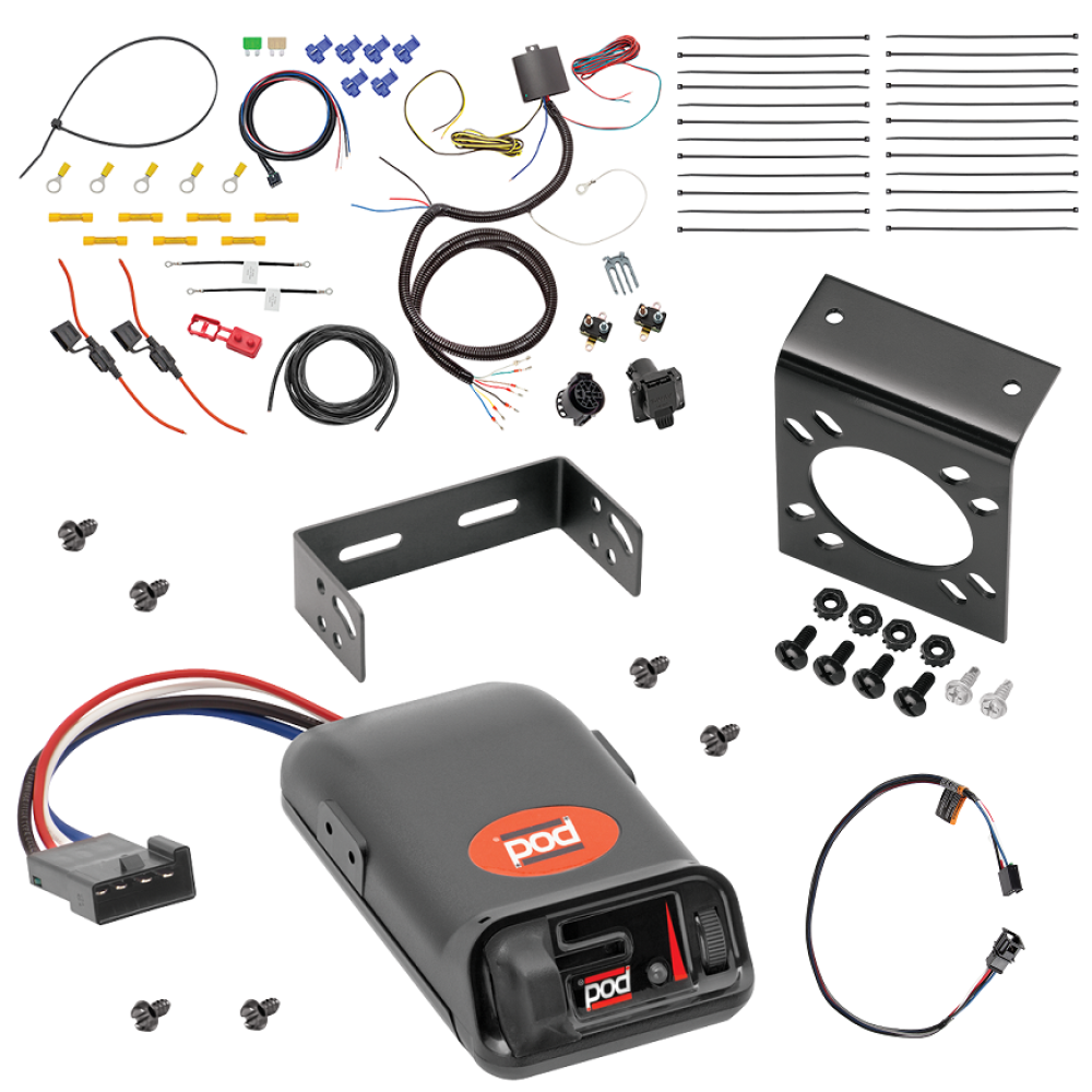 For 2020-2024 Porsche Cayenne 7-Way RV Wiring kit by: Tekonsha For 2020-2024 Porsche Cayenne 7-Way RV Wiring + Pro Series POD Brake Control + Plug & Play BC Adapter (For Coupe Models) By Tekonsha