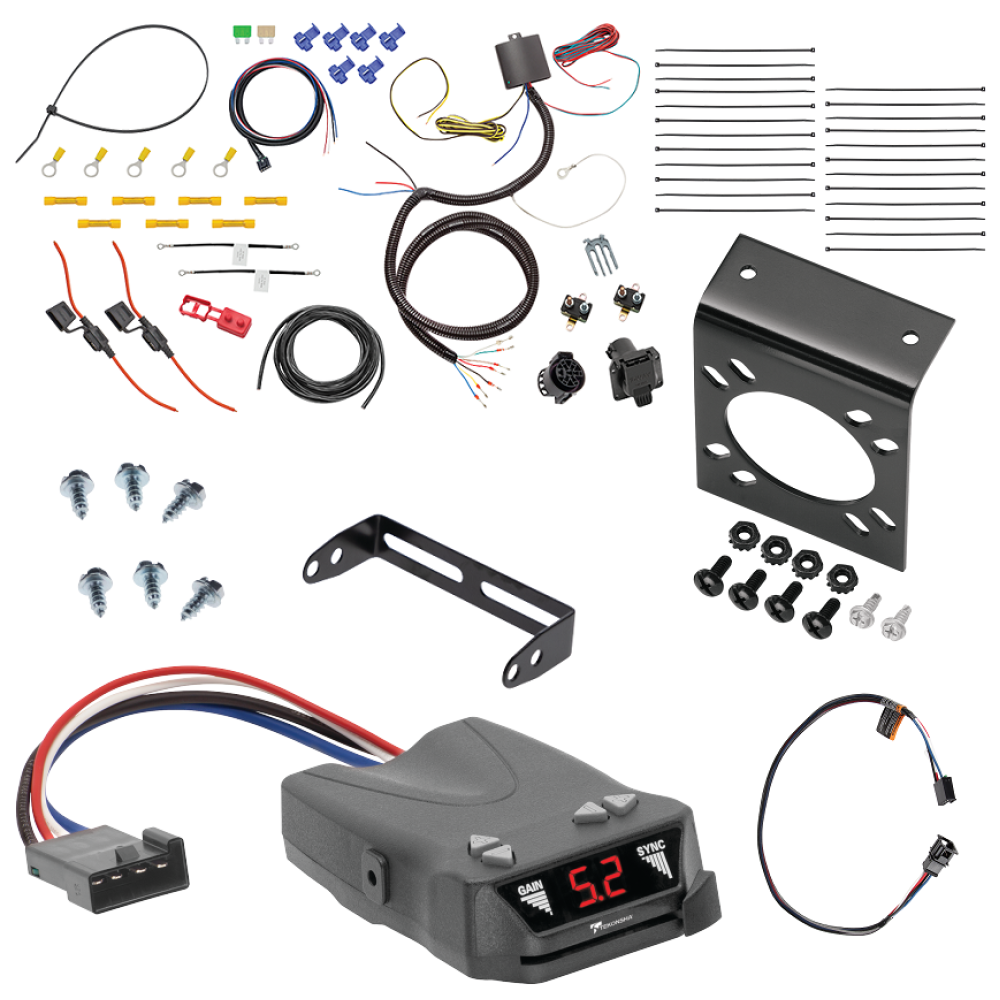 For 2020-2024 Porsche Cayenne 7-Way RV Wiring kit by: Tekonsha For 2020-2024 Porsche Cayenne 7-Way RV Wiring + Tekonsha Brakeman IV Brake Control + Plug & Play BC Adapter (For Coupe Models) By Tekonsha