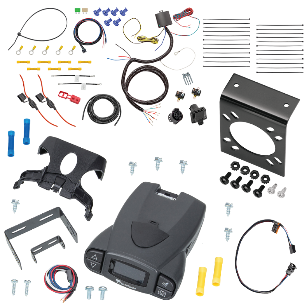 For 2011-2018 Porsche Cayenne 7-Way RV Wiring kit by: Tekonsha For 2011-2018 Porsche Cayenne 7-Way RV Wiring + Tekonsha Prodigy P3 Brake Control + Plug & Play BC Adapter By Tekonsha