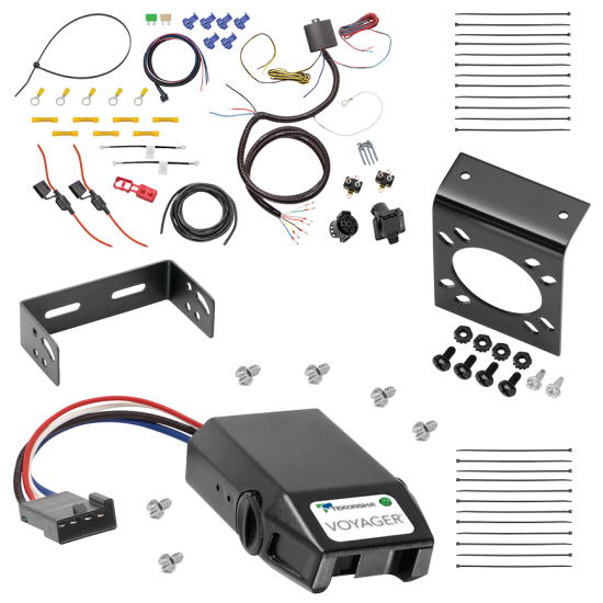 For 2016-2023 Tesla X 7-Way RV Wiring kit by: Tekonsha For 2016-2023 Tesla X 7-Way RV Wiring + Tekonsha Voyager Brake Control By Tekonsha