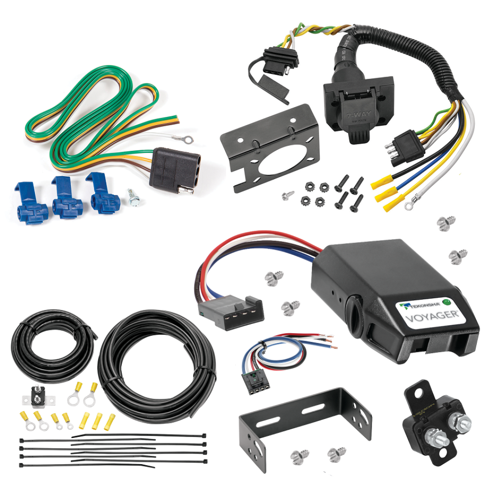 For 2011-2018 RAM 4500 7-Way RV Wiring kit by: Reese For 2011-2018 RAM 4500 7-Way RV Wiring + Tekonsha Voyager Brake Control + Generic BC Wiring Adapter By Reese Towpower
