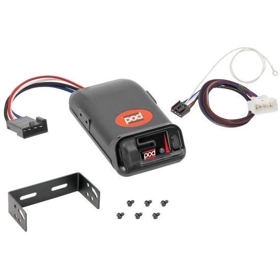 Brake Control Unit Mounting hardware and bracket Vehicle specific Plug and Play Wiring Adapter 80500 3031 Pro Series Trailer Brake Control 16-23 Toyota Tacoma 15-20 Tundra Plug Play Wiring Adapter Eletric Trailer Brakes Module Box Controller Pro Series P Trailer Brake Control for 16-23 Toyota Tacoma 15-20 Tundra w/ Plug Play Wiring Adapter Eletric Trailer Brakes Module Box Controller Pro Series POD