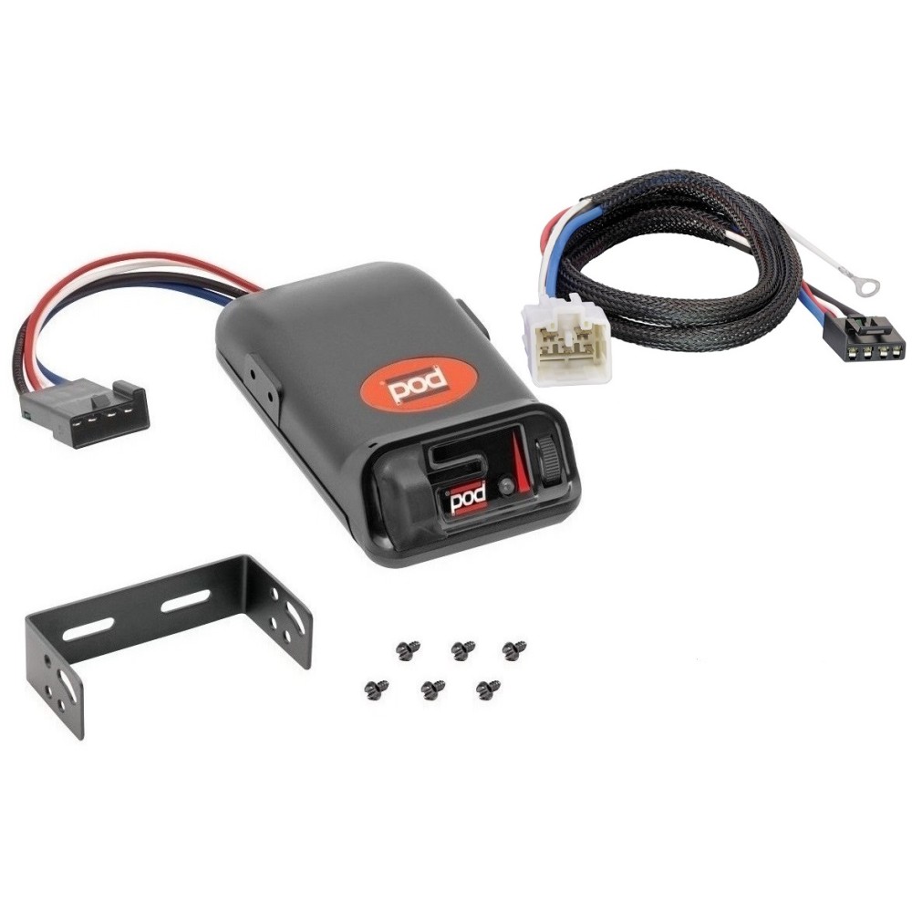 Brake Control Unit Mounting hardware and bracket Vehicle specific Plug and Play Wiring Adapter 80500 3041 Pro Series Trailer Brake Control 14-24 Toyota 4Runner Plug Play Wiring Adapter Eletric Trailer Brakes Module Box Controller Pro Series POD 14 15 16 Trailer Brake Control for 14-24 Toyota 4Runner w/ Plug Play Wiring Adapter Eletric Trailer Brakes Module Box Controller Pro Series POD