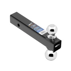 Dual Ball 2" and 2-5/16" Mount Draw-Bar 2" Sq. Solid Shank 8" Long Tow Ball Dual Ball 2" and 2-5/16" Mount Draw-Bar 2" Sq. Solid Shank 8" Long Tow Ball