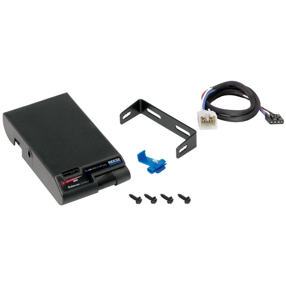 Brake Control Unit Mounting hardware and bracket Vehicle specific Plug and Play Wiring Adapter 83501 3040 Reese Trailer Brake Control 03-14 Toyota Tundra Plug Play Wiring Adapter Eletric Trailer Brakes Module Box Controller Brakeman Compact Reese 03 04 0 Trailer Brake Control for 03-14 Toyota Tundra w/ Plug Play Wiring Adapter Eletric Trailer Brakes Module Box Controller Brakeman Compact Reese