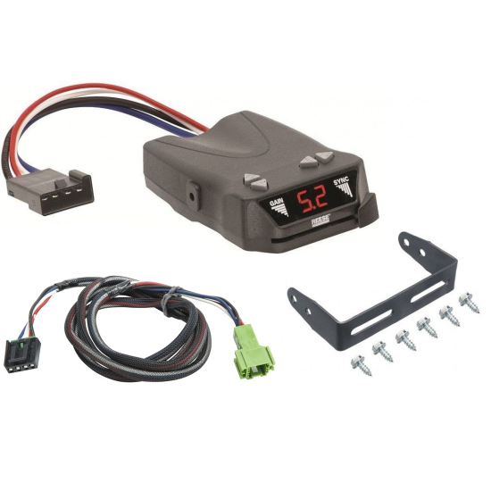Brake Control Unit Mounting hardware and bracket Vehicle specific Plug and Play Wiring Adapter 83504 3030 Reese Trailer Brake Control 19-22 Freightliner Mercedes-Benz Sprinter 1500 Plug Play Wiring Adapter Reese Brakeman IV Eletric Trailer Brakes Module Trailer Brake Control for 19-22 Freightliner Mercedes-Benz Sprinter 1500 w/ Plug Play Wiring Adapter Reese Brakeman IV Eletric Trailer Brakes Module Box Controller