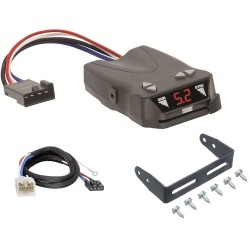 Trailer Brake Control for 14-24 Toyota 4Runner w/ Plug Play Wiring Adapter Reese Brakeman IV Eletric Trailer Brakes Module Box Controller