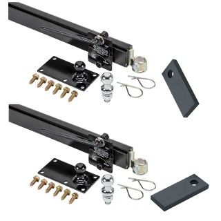 83660 83660 3442 3442 Reese Reese Dual Friction Sway Control Kit 2 Weld On Sway Control Tabs Includes Ball Plate Hardware Ball and Sway Control Bracket Reese Dual Friction Sway Control Kit w/ 2 Weld On Sway Control Tabs Includes Ball Plate Hardware Ball and Sway Control Bracket