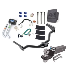 Custom Fit Trailer Hitch Wiring Harness (Plug & Play) 2" Drop Ball-Mount w/ Pin/Clip 2" Chrome Ball Security Lock Pin Rubber Hitch Plug Cover Installation Hardware Installation Instructions 84031 85883 21536 7054430 7000600 Reese Trailer Tow Reese Trailer Tow Hitch For 13-20 Nissan Pathfinder 14-20 Infiniti QX60 Deluxe Package Wiring 2" Ball and Lock