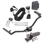 Custom Fit Trailer Hitch Wiring Harness (Plug & Play) 2" Drop Ball-Mount w/ Pin/Clip 2" Chrome Ball Security Lock Pin Rubber Hitch Plug Cover Installation Hardware Installation Instructions 84034 85759 21536 7054430 7000600 Reese Trailer To Reese Trailer Tow Hitch For 11-19 Ford Explorer Deluxe Wiring 2" Ball and Lock