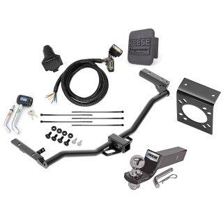 Custom Fit Trailer HitchTow Harness Wiring Package (7-Way) 2" Chrome Ball 2" Drop Ball-Mount w/ Pin/Clip Mounting Bracket for 7-Way ConnectorsSecurity Lock Pin Rubber Hitch Plug Cover Installation Hardware Installation Instructions 84034 118272 Reese Complete Tow Package For 11-19 Ford Explorer w/ 7-Way RV Wiring Harness Kit 2" Ball and Mount Bracket Lock Cover