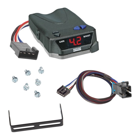 Brake Control Unit Mounting hardware and bracket Vehicle specific Plug and Play Wiring Adapter 8508211 3027 Reese Trailer Brake Control 13-16 Newmar Dutch Star Essex London Aire Ventana LE Electric Trailer Brakes Module Box Controller 1-4 Axle 13 14 15 1 Trailer Brake Control for 13-16 Newmar Dutch Star Essex London Aire Ventana LE Electric Trailer Brakes Module Box Controller 1-4 Axle