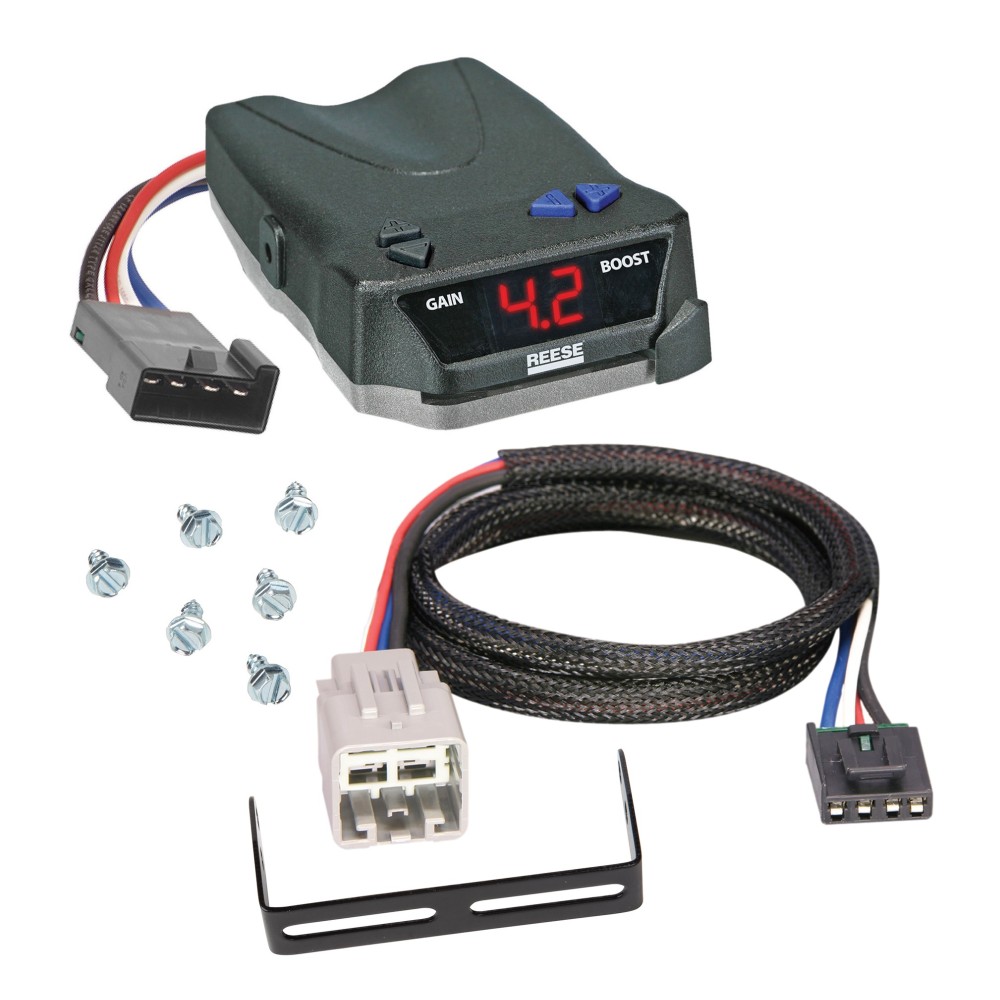 Brake Control Unit Mounting hardware and bracket Vehicle specific Plug and Play Wiring Adapter 8508211 3065 Reese Trailer Brake Control 05-07 F-250 F-350 F-450 F-550 Super Duty Cab and Chassis Electric Trailer Brakes Module Box Controller 1-4 Axle 05 06 Trailer Brake Control for 05-07 Ford F-250 F-350 F-450 F-550 Super Duty Cab and Chassis Electric Trailer Brakes Module Box Controller 1-4 Axle