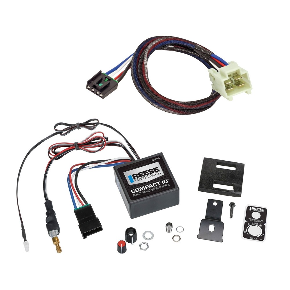Brake Control Unit Mounting hardware and bracket Vehicle specific Plug and Play Wiring Adapter 8508700 3032 Reese Reese Compact IQ Hidden Trailer Brake Control 09-11 Kia Borrego Factory 7-Way Plug Play Wiring Adapter Proportional Trailer Brakes Module Bo Reese Compact IQ Hidden Trailer Brake Control for 09-11 Kia Borrego w/ Factory 7-Way w/ Plug Play Wiring Adapter Proportional Trailer Brakes Module Box Controller 1-3 Axle
