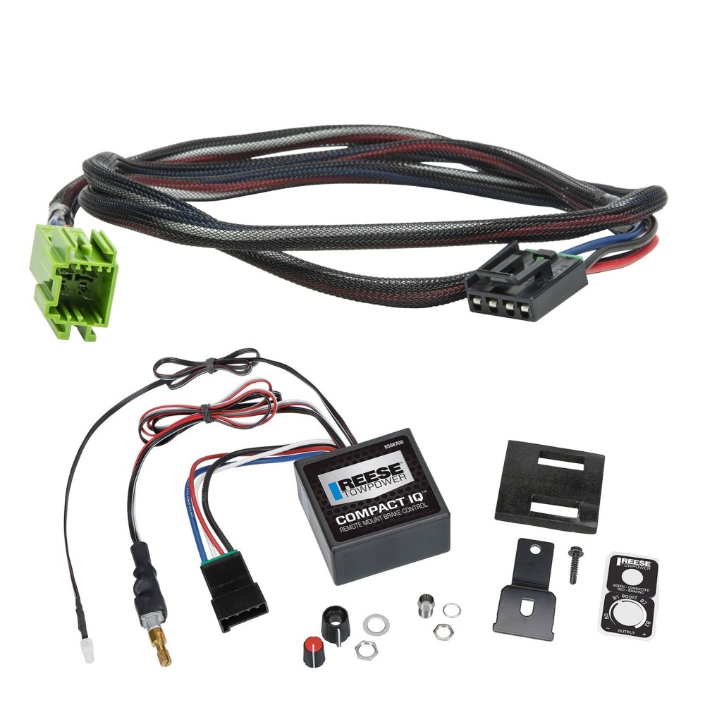 Reese Compact IQ Hidden Trailer Brake Control for 07-15 Mercedes-Benz Freightliner Sprinter 16-20 2500 3500 w/ Plug Play Wiring Adapter Proportional Trailer Brakes Module Box Controller 1-3 Axle