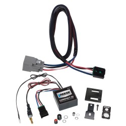 Reese Compact IQ Hidden Trailer Brake Control for 20-24 Jeep Gladiator 18-24 Wrangler JL New Body Style w/ Plug Play Wiring Adapter Proportional Trailer Brakes Module Box Controller 1-3 Axle