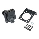 7-Way RV Round Tow Plug Harness U.S. Car End Connector (See Application Guide for Fit Information) 7-Way RV Round Tow Plug Harness U.S. Car End Connector (See Application Guide for Fit Information)