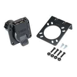 7-Way RV Round Tow Plug Harness U.S. Car End Connector (See Application Guide for Fit Information) 7-Way RV Round Tow Plug Harness U.S. Car End Connector (See Application Guide for Fit Information)