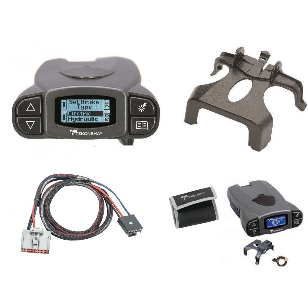 Tekonsha Prodigy P3 Trailer Brake Control for 19-24 Chevy Silverado GMC Sierra 1500 20-23 2500 3500 HD w/ Plug Play Wiring Adapter Proportional Eletric Trailer Brakes Module Box Controller Tekonsha Prodigy P3 Trailer Brake Control for 19-24 Chevy Silverado GMC Sierra 1500 20-23 2500 3500 HD w/ Plug Play Wiring Adapter Proportional Eletric Trailer Brakes Module Box Controller