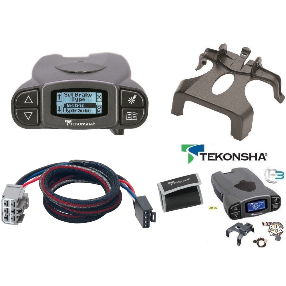 Tekonsha Prodigy P3 Trailer Brake Control for 09-21 Chevy Traverse w/ Plug Play Wiring Adapter Proportional Eletric Trailer Brakes Module Box Controller Tekonsha Prodigy P3 Trailer Brake Control for 09-21 Chevy Traverse w/ Plug Play Wiring Adapter Proportional Eletric Trailer Brakes Module Box Controller