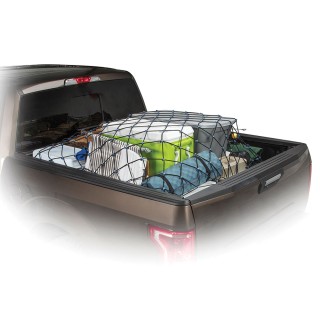 9427100 Reese Secure Deluxe Pickup Truck Bed Cargo Net Reese Bungee Stretch Truck Net 60" x 78" Multipurpose Cargo Luggage Etc. Hooks To Truck Anchor Points Anti Tangle Plastic Hooks Fits over 1" Bars